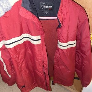 Vintage Red Rain Jacket